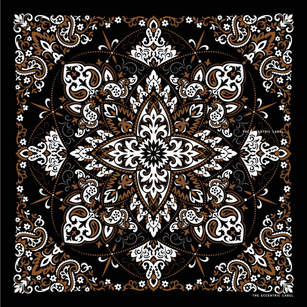Western Scarf Black Multi | The Eccentric Label