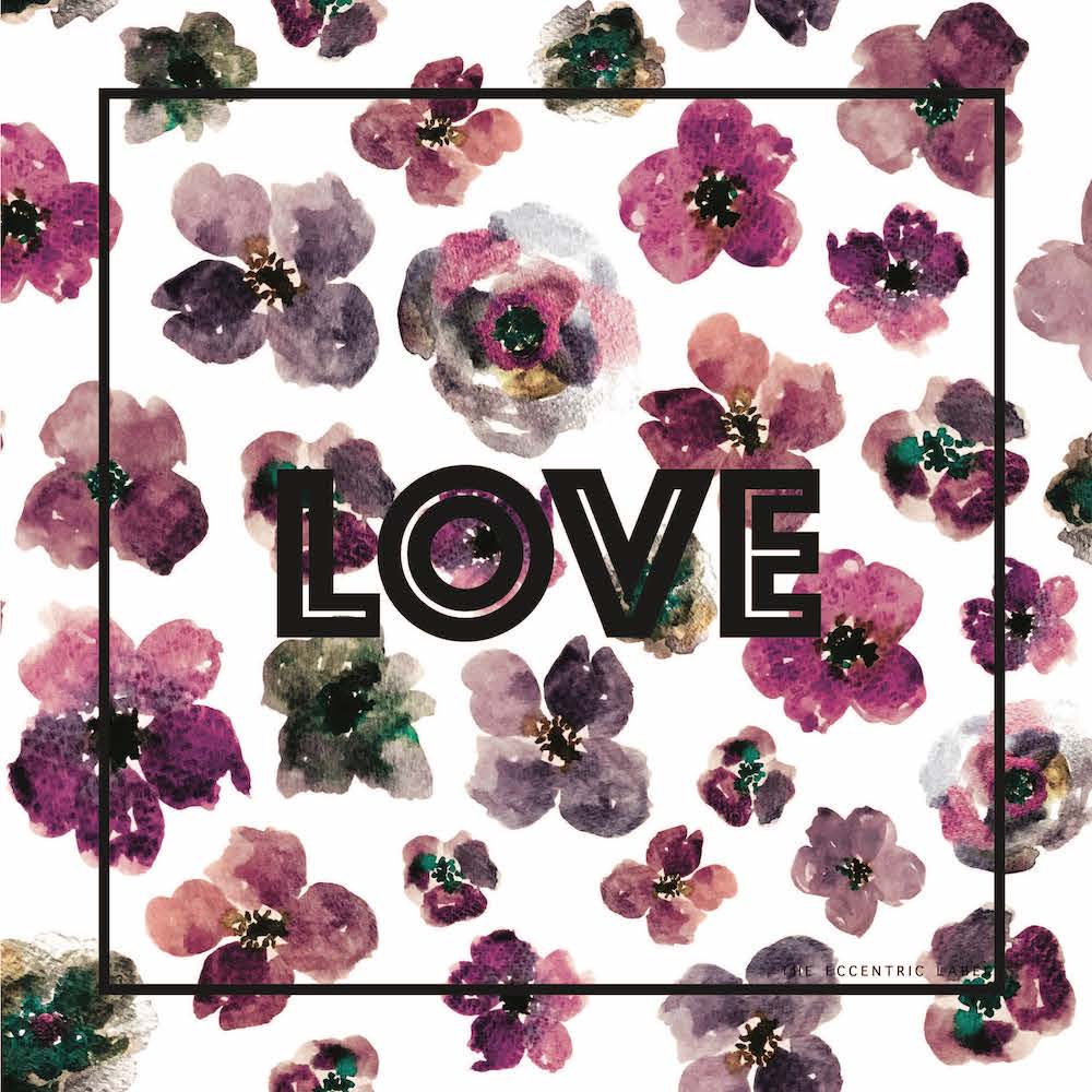 Love Floral Scarf White Multi | The Eccentric Label