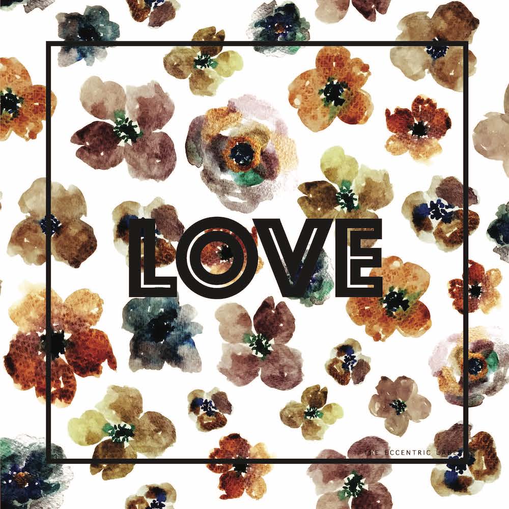 Love Floral Scarf White Multi | The Eccentric Label